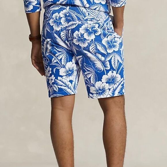NWT Polo Ralph Lauren Men Tropical Floral Spa Terry Short Size S - Picture 3 of 11